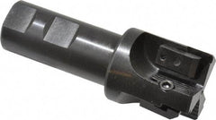 APT - 1-1/2" Cut Diam, 0.65" Max Depth of Cut, 1" Shank Diam, 3-7/8" OAL, Indexable Square Shoulder End Mill - TPC 32..., TPG 32., TPU 32. Inserts, Weldon Shank, 90° Lead Angle, Series Tri-Dex - Americas Industrial Supply