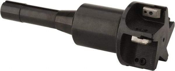 APT - 3" Cut Diam, 0.65" Max Depth of Cut, 8-1/4" OAL, Indexable Square Shoulder End Mill - TPC 32..., TPG 32., TPU 32. Inserts, R8 90° Lead Angle, Series Tri-Dex - Americas Industrial Supply
