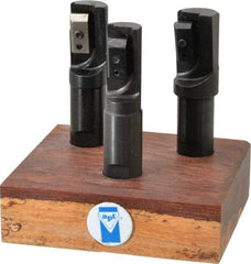 APT - 3/4 to 1" Cutting Diam, 3/4" Shank Diam, Indexable Tridex End Mill Set - EM Carbide Toolholder, Series Tri-Dex - Americas Industrial Supply