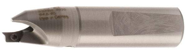 Kennametal - 13.1 to 14mm Diam, Whistle Notch Shank, 32mm Body Shank Diam, 45° Combo Chamfer and Countersink Drill - 14mm Drill Shank Diam, 3.41220R901 Insert, 125mm OAL - Americas Industrial Supply