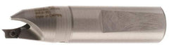 Kennametal - 14.1 to 15mm Diam, Whistle Notch Shank, 32mm Body Shank Diam, 45° Combo Chamfer and Countersink Drill - 15mm Drill Shank Diam, 3.41220R901 Insert, 125mm OAL - Americas Industrial Supply