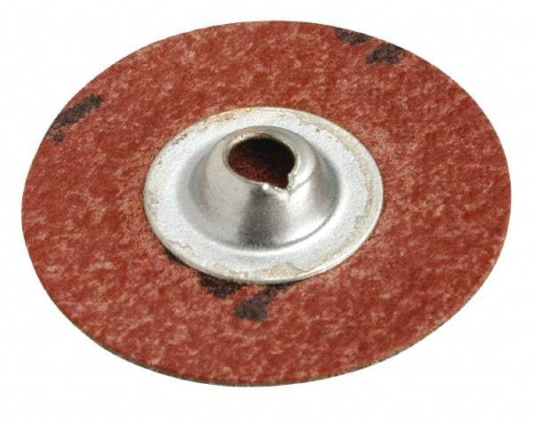 Superior Abrasives - 3" Disc Diam, 24 Grit, Aluminum Oxide Quick Change Disc - Type S Attaching System, Coated, Very Coarse Grade - Americas Industrial Supply