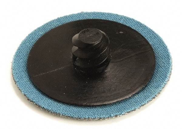 Superior Abrasives - 3" Disc Diam, 50 Grit, Aluminum Oxide Quick Change Disc - Type R Attaching System, Coated, Coarse Grade - Americas Industrial Supply