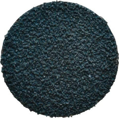 Tru-Maxx - 2" Disc Diam, 36 Grit, Zirconia Alumina Quick Change Disc - Type R Attaching System, Coated, Blue, Very Coarse Grade - Americas Industrial Supply