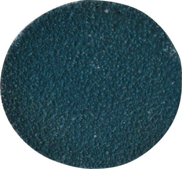 Tru-Maxx - 2" Disc Diam, 60 Grit, Zirconia Alumina Quick Change Disc - Type R Attaching System, Coated, Blue, Medium Grade - Americas Industrial Supply
