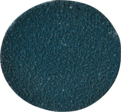 Tru-Maxx - 2" Disc Diam, 60 Grit, Zirconia Alumina Quick Change Disc - Type R Attaching System, Coated, Blue, Medium Grade - Americas Industrial Supply