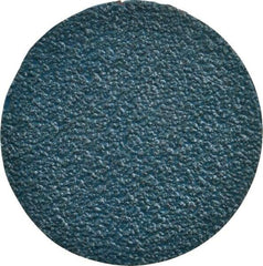 Tru-Maxx - 3" Disc Diam, 36 Grit, Zirconia Alumina Quick Change Disc - Type R Attaching System, Coated, Blue, Very Coarse Grade - Americas Industrial Supply