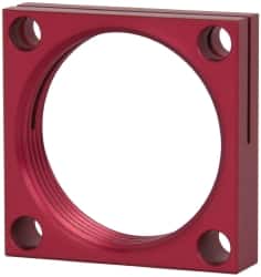 De-Sta-Co - 1-3/4 - 12 Thread, 0.2795" Mounting Hole, Aluminum Clamp Mounting Block - 1/2" Thick x 2" Long x 2" Wide - Americas Industrial Supply