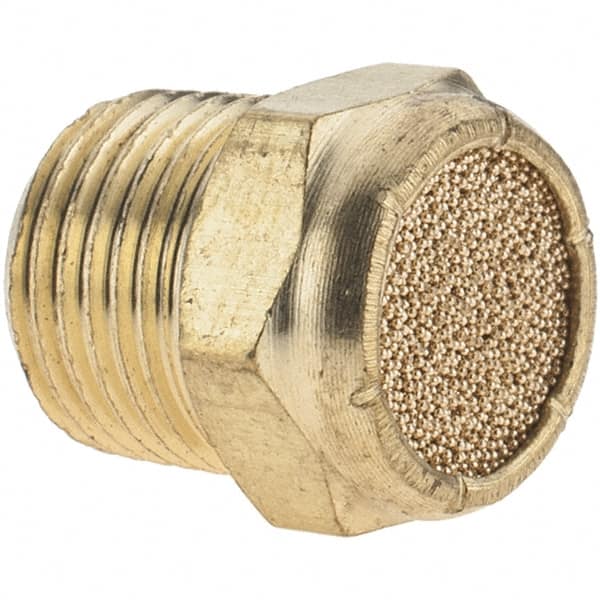 ARO/Ingersoll-Rand - 1/8 Male NPT, 7/16" Hex, 7/16" OAL, Breather Vent - 250 Max psi - Americas Industrial Supply