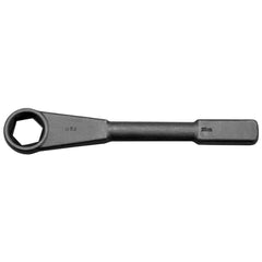 Box End Striking Wrench: 1-1/4″, 6 Point, Single End Steel, Black Finish