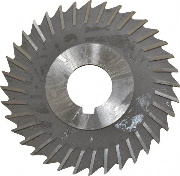 Value Collection - 4" Blade Diam x 3/32" Blade Thickness, 1" Hole, 36 Teeth, High Speed Steel Side Chip Saw - Straight Tooth, Arbor Connection, Uncoated - Americas Industrial Supply