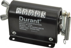 Durant - 5 Digit Wheel Display Counter - Side Wingnut Reset - Americas Industrial Supply