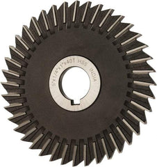 Value Collection - 5" Blade Diam x 1/4" Blade Thickness, 1" Hole, 40 Teeth, High Speed Steel Side Chip Saw - Straight Tooth, Arbor Connection, Uncoated - Americas Industrial Supply