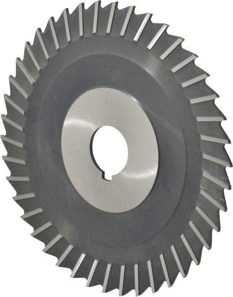 Value Collection - 6" Blade Diam x 3/32" Blade Thickness, 1" Hole, 42 Teeth, High Speed Steel Side Chip Saw - Straight Tooth, Arbor Connection, Uncoated - Americas Industrial Supply