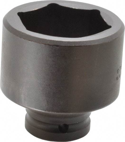 Proto - 3/4" Drive 2-1/8" Standard Impact Socket - 6 Points, 3-3/32" OAL - Americas Industrial Supply
