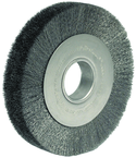 8" Diameter - 2" Arbor Hole - Crimped Steel Wire Straight Wheel - Americas Industrial Supply