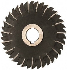 Value Collection - 5" Blade Diam x 3/16" Blade Thickness, 1" Hole, 38 Teeth, High Speed Steel Side Chip Saw - Staggered Tooth, Arbor Connection, Right Hand Cut, Uncoated, with Keyway - Americas Industrial Supply