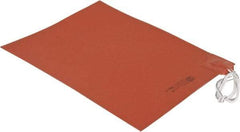 Value Collection - 12" Long x 9" Wide, Rectangular, Silicon Rubber, Standard Heat Blanket - 120 Volt, Plain Back, Use with Metal Containers - Americas Industrial Supply