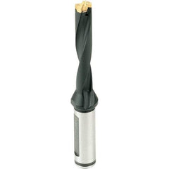 Iscar - 8 to 8.4mm Diam, 3xD, 24mm Max Depth, 12mm Shank Diam, 80mm OAL, Replaceable Tip Drill - IDI-SG, IDI-SK Insert, 8 Seat Size, DCM Toolholder, Series ChamDrill - Americas Industrial Supply