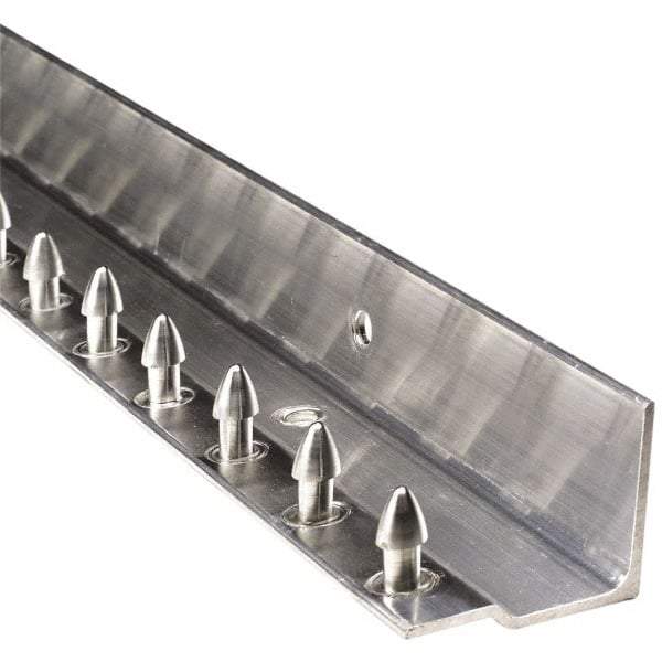 Aleco - 3Ft. Long Aluminum Boltless Dock Strip Door Mounting Hardware - For Use with Vinyl Strip Material (All Widths) - Americas Industrial Supply