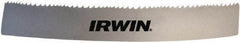 Irwin Blades - 8 to 12 TPI, 15' 6" Long x 1-1/4" Wide x 0.042" Thick, Welded Band Saw Blade - M42, Bi-Metal, Toothed Edge, Contour Cutting - Americas Industrial Supply