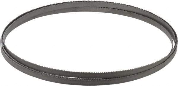 Irwin Blades - 10 to 14 TPI, 12' 6" Long x 3/8" Wide x 0.025" Thick, Welded Band Saw Blade - Bi-Metal, Toothed Edge - Americas Industrial Supply