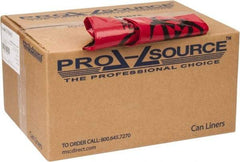 PRO-SOURCE - 10 Gal Capacity, Red, Low-Density Polyethylene, Hazardous Waste Bag - 1.2 mil Thick x 24" Wide x 24" High, Flat Pack - Americas Industrial Supply