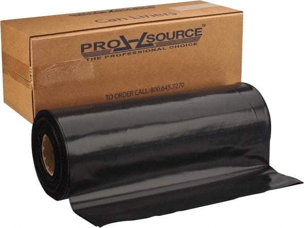 PRO-SOURCE - 6 mil Thick, Heavy-Duty Trash Bags - 38" Wide x 58" High, Black - Americas Industrial Supply