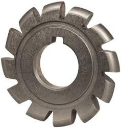 Value Collection - 11/64" Radius, 2-3/4" Diam, 12 Teeth, Arbor Connection, High Speed Steel Convex Radius Cutter - Form Relieved Relief, Bright Finish - Americas Industrial Supply