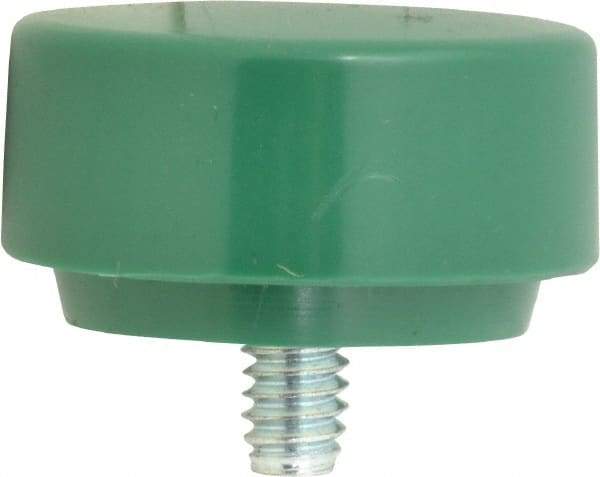 NUPLA - 1-3/8" Face Diam, Grade Tough, Green Soft Face Hammer Tip - 0.5 oz Head, Plastic - Americas Industrial Supply