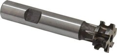 Made in USA - 3/32" Radius, 3/16" Circle Diam, 3/4" Diam x 0.352" Wide Cut, High Speed Steel Concave Radius Cutter - 3" OAL, 1/2" Shank Diam, Shank Connection, Uncoated, Form Relieved, 6 Teeth, Weldon Flat - Americas Industrial Supply