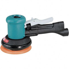 Dynabrade - 12,000 OPM, 23 CFM Air Consumption, Palm Air Orbital Sander - Round Pad, 1/4 NPT Inlet - Americas Industrial Supply