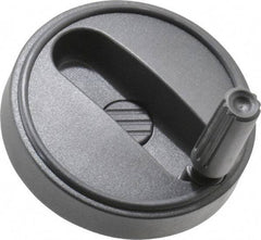 KIPP - 3.15" Diam, Thermoplastic Handwheel with Handle - 0.98" Hub Diam - Americas Industrial Supply
