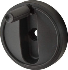 KIPP - 6.3" Diam, Thermoplastic Handwheel with Handle - 1.8" Hub Diam - Americas Industrial Supply