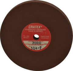 Cratex - 3" Diam x 1/4" Hole x 1/4" Thick, Surface Grinding Wheel - Silicon Carbide, Fine Grade, 7,000 Max RPM, Rubber Bond, No Recess - Americas Industrial Supply