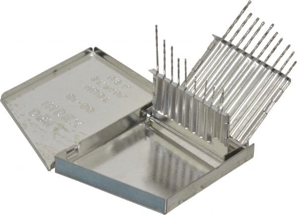 Cleveland - 118° Point, Bright Finish, High Speed Steel Jobber Length Drill Bit Set - Americas Industrial Supply