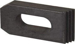 Value Collection - 1/2" Stud, Heat Treated Steel, Plain Strap Clamp - 1.26" Travel, 2-1/2" OAL x 1-1/8" Wide x 1/2" High, Black Oxide Finish, Tapered Nose - Americas Industrial Supply