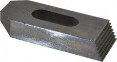 Value Collection - 5/8" Stud, Heat Treated Steel, Plain Strap Clamp - 1.772" Travel, 4" OAL x 1-1/2" Wide x 3/4" High, Black Oxide Finish, Tapered Nose - Americas Industrial Supply