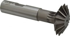 Interstate - 1-1/2° 1-1/2" Cut Diam, 1/2" Cut Width, 5/8" Shank, Cobalt Double-Angle Cutter - Americas Industrial Supply