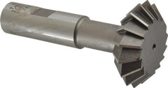 Interstate - 1-7/8° 1-7/8" Cut Diam, 5/8" Cut Width, 3/4" Shank, Cobalt Double-Angle Cutter - Americas Industrial Supply