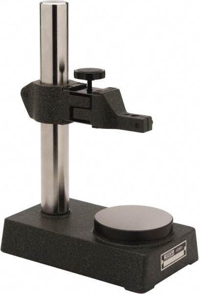 SPI - Meehanite Cast Iron, Rectangular Base, Comparator Gage Stand - 11" High, 8" Base Length x 5" Base Width x 2" Base Height, Includes Holder - Americas Industrial Supply