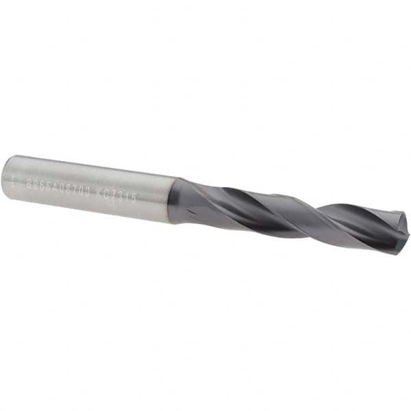 Kennametal - 8.6995mm 140° Spiral Flute Solid Carbide Screw Machine Drill Bit - Americas Industrial Supply