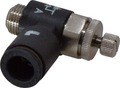 Legris - 8mm Tube OD x 1/8" BSPP Miniature Flow Control Regulator - 0 to 145 psi & Nylon Material - Americas Industrial Supply