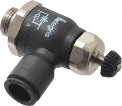 Legris - 10mm Tube OD x 1/4 Male BSPP Compact Meter Out Flow Control Valve - 14.5 to 145 psi, Nylon - Americas Industrial Supply