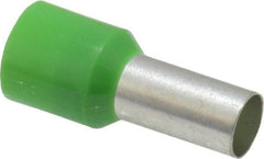 ACI - 6 AWG, Partially Insulated, Crimp Electrical Wire Ferrule - 12mm Long x 6.2mm Diameter Pin, 22.2mm Overall Length - Americas Industrial Supply