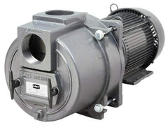 American Machine & Tool - 230 Volt, 31 Amp, 1 Phase, 7-1/2 HP, Self Priming Sewage Trash Pump - 215JM Frame, 3 Inch Inlet, TEFC Motor, Cast Iron Housing, Stainless Steel Impeller, Buna N Seal - Americas Industrial Supply