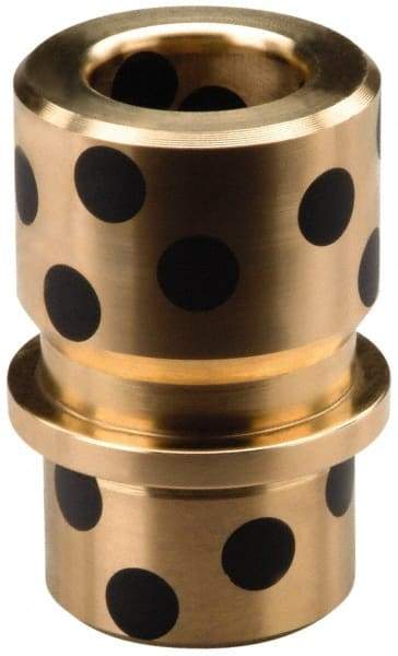 Dayton Lamina - 3" ID x 4-3/8" OAL, Cast Aluminum Bronze, Die & Mold Shoulder Bushing - Shoulder, 4-9/32" Bottom OD, 3-3/4" Top OD, 2-1/2" Under Collar, 2-1/2" Under Collar, 1-7/8" Above Collar - Americas Industrial Supply