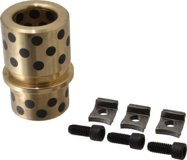 Dayton Lamina - 1-1/4" ID x 3-1/8" OAL, Cast Aluminum Bronze, Die & Mold Shoulder Bushing - Shoulder, 2-3/32" Bottom OD, 1-3/4" Top OD, 2" Under Collar, 2" Under Collar, 1-1/8" Above Collar - Americas Industrial Supply