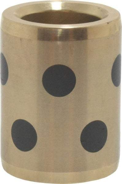 Dayton Lamina - 1-1/2" OAL, 3/4" ID, 1-1/8" Body Diam, Aluminum Bronze, Die & Mold Straight Friction Brushing - Press Fit, Self Lubricating - Americas Industrial Supply