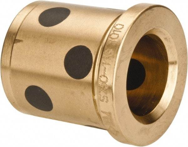 Dayton Lamina - 3/4" ID x 1-3/8" OAL, Aluminum Bronze, Die & Mold Shoulder Bushing - Shoulder, 1-1/8" Bottom OD, 1-1/8" Top OD, 1.3" Collar OD, 1-3/16" Above Collar - Americas Industrial Supply